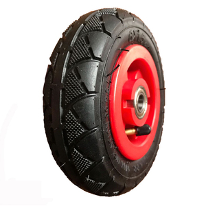 Rueda de goma neumática principal 6x2, carro de carro, rueda de <span class=keywords><strong>cochecito</strong></span> con llanta de plástico, garantía de 3 meses - Product Image 1