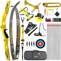 Kit complet d'arc recurve Sanlida X8 66 68 70 pouces 16-50lbs pour la compétition, l'entraînement et le tir