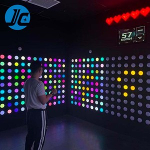 พีซีปุ่มกดไฟ LED แบบโต้ตอบเปิดใช้งานเกมสำหรับห้องปาร์ตี้เล่นในทีมเพื่อความบันเทิงในสนามกีฬาหลบหนีอุปสรรคสนามบินสวน - Product Image 5