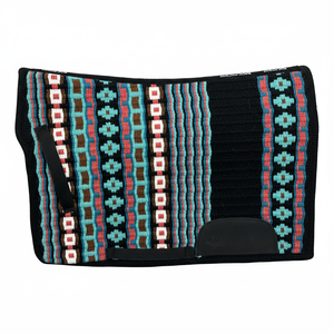 Couverture de selle western en laine durable tissée à la main Tapis de selle d'équitation Couverture équestre confortable pour Trail Rodeo Show - Product Image 1