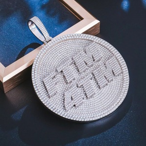 Fábrica de Joyerí<span class=keywords><strong>a</strong></span> Fina, Plata 925, Oro 10k 14k, Colgante de Moissanita Personalizado, Collar con Certificación de Diamantes, Colgantes con Nombre Incrustados en Diamantes - Product Image 5
