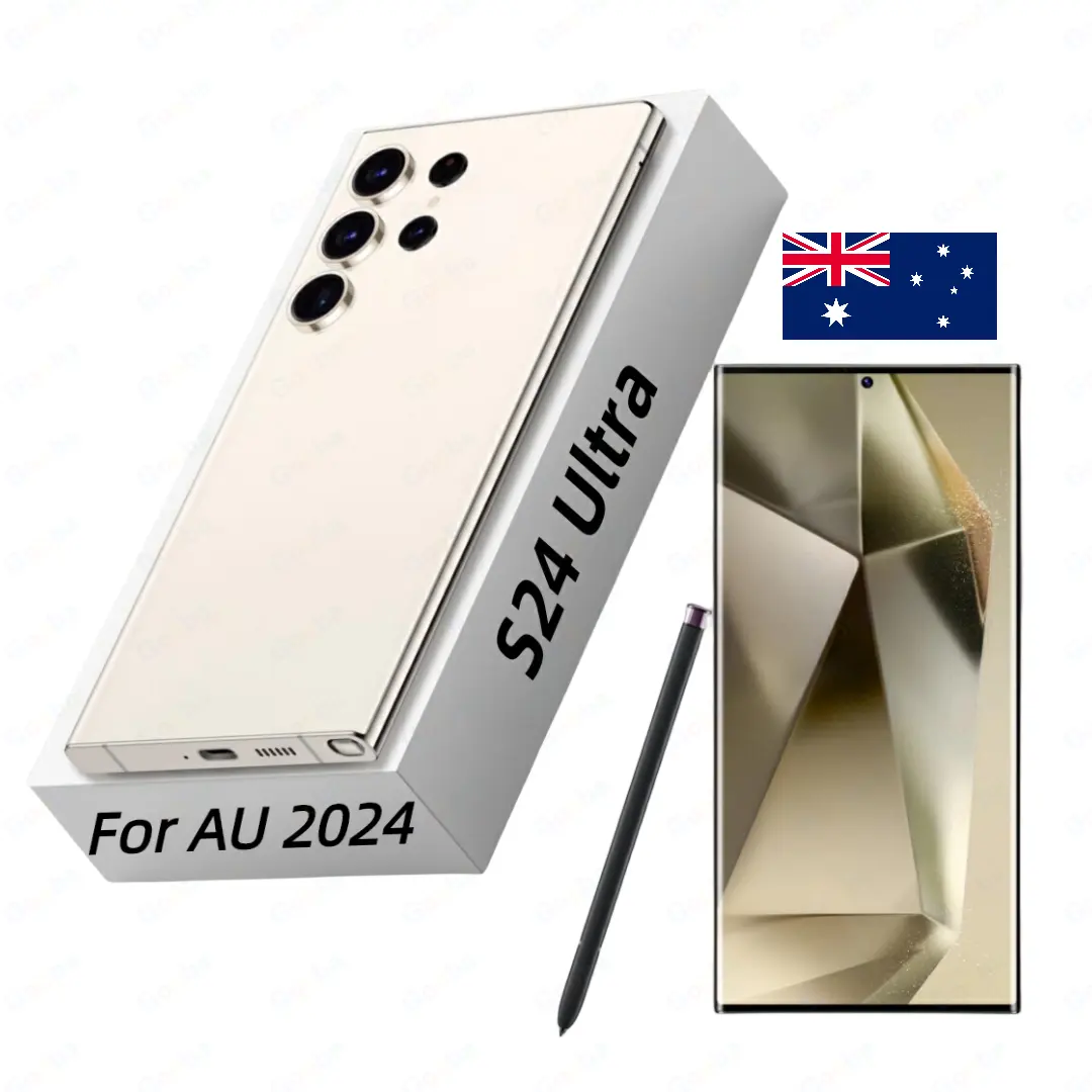 Australien Schnellversand aktuellste S24 Ultra-Großer LCD-Screen entsperrtes Smartphone 5G LTE WCDMA Doppelkarte eingebauter Stylus