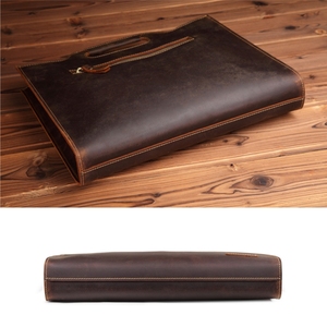 Chất Lượng Cao Cổ Điển Điên Ngựa Da Chính Hãng Túi Xách <span class=keywords><strong>2025</strong></span> Kinh Doanh Máy Tính Xách Tay Cặp Túi Cho Nam Giới - Product Image 6