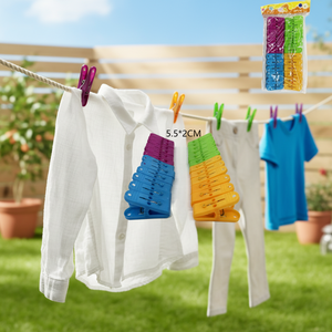 CASAMAX WL AE-3064-24 Mollette per Bucato Colorate Premium Ecologiche Durevoli Classiche in Plastica per Uso Domestico e Bagno Multifunzione - Product Image 3