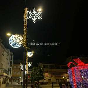 Decorazione stradale 2d polo scultura motivo natale paesaggio esterno impermeabile Ip65 motivo luce - Product Image 5