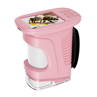 New Arrival Factory Direct 2 Inch Pink 8LED Children Digital Electronic Toy Magnifier Handheld Kids Microscope Camera