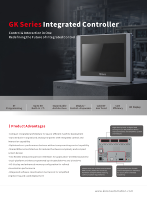 Controlador PLC HMI Integrado Kinco GK2070HE-42DTP con Pantalla Táctil de 7 Pulgadas, 24 DI, 16 DO, 2 AI, Ethernet, RS485 para Máquinas