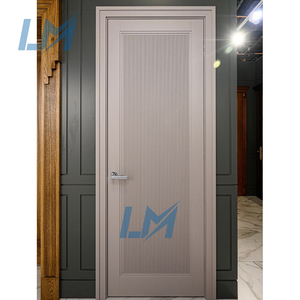 Puertas Interiores de Madera Maciza MDF de Primera Clase, Puerta de Hotel de Melamina de Alta Calidad, Puertas Interiores de Madera Insonorizadas para Dormitorio - Product Image 2
