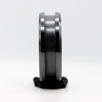 Anneaux cadeaux d'anniversaire Smart NFC en céramique noir blanc mémoire 8mm 6mm 4mm monocanal