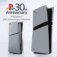Accessoires de Console P5 PlayStation 5 / Ps5pro / Slim 30ème Anniversaire - Coque de Remplacement Grise Modifiée, Panneau Latéral de Protection, Édition Limitée