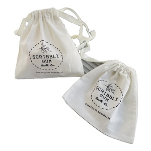 Pochette en coton avec cordon de serrage pour emballage de bougies, sac de voyage en mousseline de coton biologique pour cosmétiques et maquillage - Product Image 5