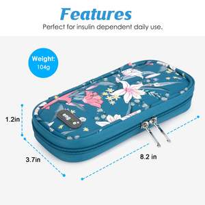 Emballage de médicaments à température visible pour l'insuline - Boîte de réfrigération pour le transport pharmaceutique - Comprend des blocs de glace remplaçables - Product Image 3