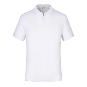 <span class=keywords><strong>Polo</strong></span> de Golf con Logo Personalizado Impreso de Secado Rápido Camisa de Trabajo de Poliéster Liso por Sublimación Uniforme en Blanco para Hombre - Product Image 5