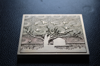 Máquina de grabado CNC programable para grabar moldes de estampado en caliente de magnesio y placa de pliegue con software de programa ArtCAM