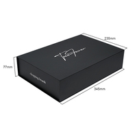 Caja de Regalo Magnética de Cartón Rígido Plegable de Lujo Mate, Cajas de Regalo Magnéticas Personalizadas con Tapa Magnética y Lámina Dorada