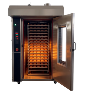 <span class=keywords><strong>Four</strong></span> à sole rotatif industriel en acier inoxydable, alimenté électriquement, pour la production de boulangerie à grande échelle - Product Image 1