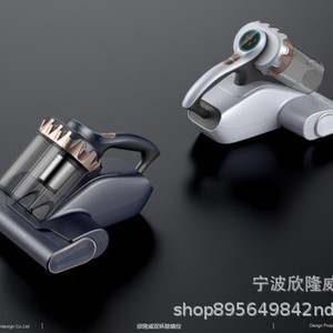 Dual Dust Cup Mite Remover With Uv Function Portable Battery Powered Brushless Motor 10-15Cm Nozzle Gray Color - Product Image 3