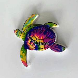 Recuerdos Turísticos de Tortuga Marina de <span class=keywords><strong>Cabo</strong></span> <span class=keywords><strong>Verde</strong></span>, Pintados en Tres Dimensiones, Resina Natural, Estilo Europeo Americano - Product Image 4