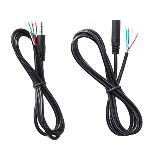 Car AUX Stereo Jack 3.5MM Audio Cable 3.5mm 2.5mm Male Female Stereo Mono Jack to Open Soldering End Aux Audio Cable - Product Image 2