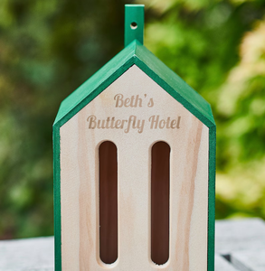 Gepersonaliseerd houten huisje tuinhotel groene huisjes eco hout insecten cadeau mooi houten insectenverblijf - Product Image 3