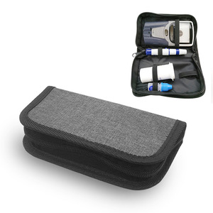 Sac en tissu pour lecteur de glycémie, étui de rangement portable 16x8x3 pour usage domestique - Product Image 4