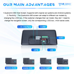 Maisimei เครื่องเล่น DVD ติดรถยนต์8 Core <span class=keywords><strong>680</strong></span> 12.3นิ้ว8 + 256กรัมสำหรับ BMW 5 Series E60 2006-2010ไร้สาย DSP CarPlay หน้าจอขนาดใหญ่ - Product Image 4