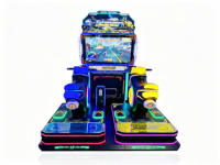 Simulateur de course moto à mouvement complet de luxe de haute qualité, console de jeu d'intérieur à monnayeur, simulateur de conduite divertissant pour centre commercial