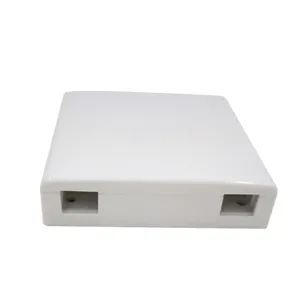 Manufacture ABS Material FTTH optical fiber distribution box Terminal Cable 2 port Fiber Optic desktop Box