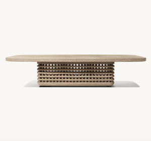 Sassanid Diseño contemporáneo al aire libre de gama alta Patio Muebles de jardín Trelica Sofá de teca indonesio Modular seccional - Product Image 4