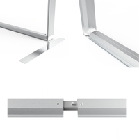 SEGfold 10ft Boîte à lumière LED en aluminium, entièrement pliable sans outil, portable, éclairée, pour stand d'exposition et publicité