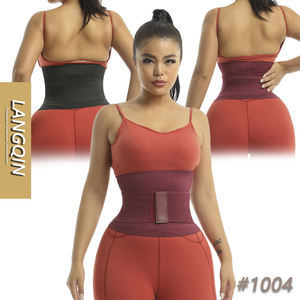 LANGQIN Waist Wrap Band Adjustable <b>Velcro</b> Tummy Compression Waist <b>Trainer</b> Belt - Product Image 1