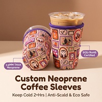 Porte-gobelet isotherme en néoprène pour café glacé, manchon de tasse personnalisé, housse de tasse, Koozy personnalisé, logo personnalisé, Koozy de mariage, Stubby Cooler, Halloween