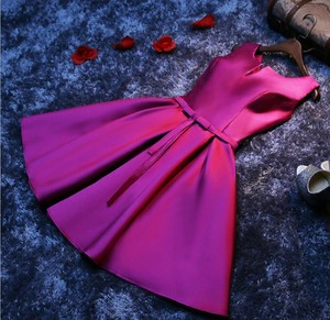 S851F 2025 New Korean Style Party Bridesmaid Women Evening Dress Short - Product Image 6