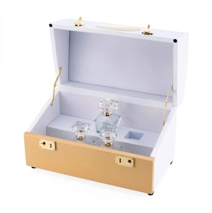 Boîte à parfum et bijoux en bois laqué brillant, modèle DSP1012, faite à la main, portable, type coquille de piano, pour rangement de cadeaux - Product Image 2