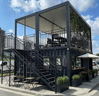 Conteneur de restauration rapide OEM ODM de haute qualité, café-restaurant, cuisine, café en aluminium de 40 pieds