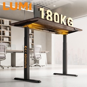 Bàn làm việc đứng điều chỉnh độ cao điện thông minh, thiết kế công thái học, sử dụng mô tơ kép không chổi than 3 cấp độ, tải trọng 180kg, OEM ODM - Product Image 1