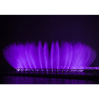 Fuente Musical Dmx de Acero Inoxidable para Exteriores, Sistema de Control Conveniente para Jardín de Piedra, Flotante en Lago Artificial