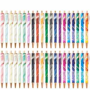 Customizable Retractable Ballpoint <b>Pens</b> - Sleek Metal Design with Heat Transfer Prints for Promotional Gifts - Product Image 2
