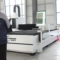 Machines de découpe laser à fibre Hoysook 3015 3000W pour acier et métal, découpeuse laser CNC haute vitesse pour tôles