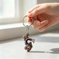 Porte-clés créatif mini moto 3D en métal, petite moto de simulation, pendentif personnalisé pour sac à dos, cadeau pour les passionnés de moto