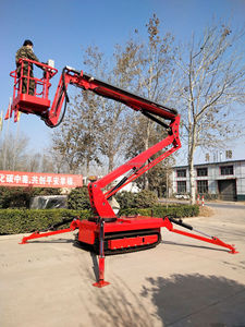 Nacelle élévatrice araignée électrique diesel sur chenilles CE ISO, petite, 10 à 23 m, avec nivellement automatique - Product Image 4