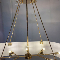 Lustre suspendu moderne pour résidence, abat-jour en verre blanc, fil de suspension doré, pour salle à manger, décoration de plafond de maison
