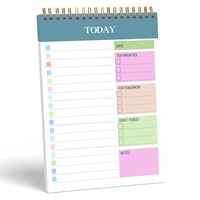 Cuaderno de espiral de hojas sueltas al por mayor, estilo Instagram, para planificación diaria, gestión del tiempo y autocultivo personal, con juego de tarjetas de notas.