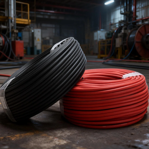 Câble photovoltaïque HUAQI en cuivre étamé isolé XLPE 6 mm² pour panneaux solaires, câble électrique DC pour câbles solaires 10 mm² - Product Image 1