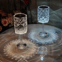 Lampes d'ambiance LED minimalistes modernes à commande tactile avec batterie intégrée - Veilleuse romantique pour chambre à coucher et camping