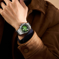 Lucky Harvey Men's Automatic Mechanical Chime Watch 40MM Titanium Case Bracelet Sapphire Crystal Hand Engraved Dial ZLS-ZLS414
