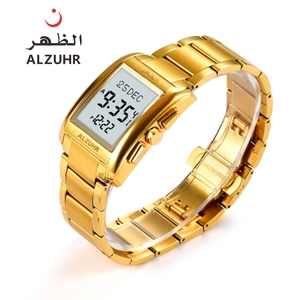 Vente flash 2023 Nouvelle conception Montre musulmane Al Fajr Azan Jam Tangan <span class=keywords><strong>Makkah</strong></span> Montre musulmane ALZUHR 507 - Product Image 6
