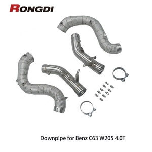 ท่อไอเสียรถยนต์สปอร์ต4.0ตันท่อลด304ตรงสำหรับ Mercedes-Benz AMG C63/C63s W205 - Product Image 3
