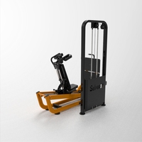 Machine de presse à jambes horizontale professionnelle à plusieurs points d'attache avec dossier réglable pour un développement complet du bas du corps