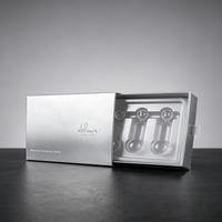 Boîte médicale haut de gamme à motif de points en relief, emballage personnalisé pour ampoules médicales jetables avec plateau d'insertion en plastique PVC transparent